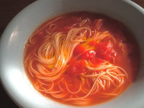 節約ランチ★トマトにゅうめん